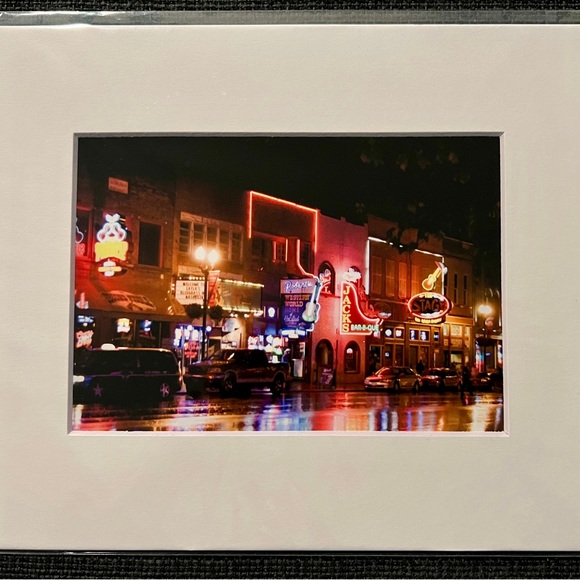 Matted Print - Rainy Night on Broadway - Picture 2 of 2